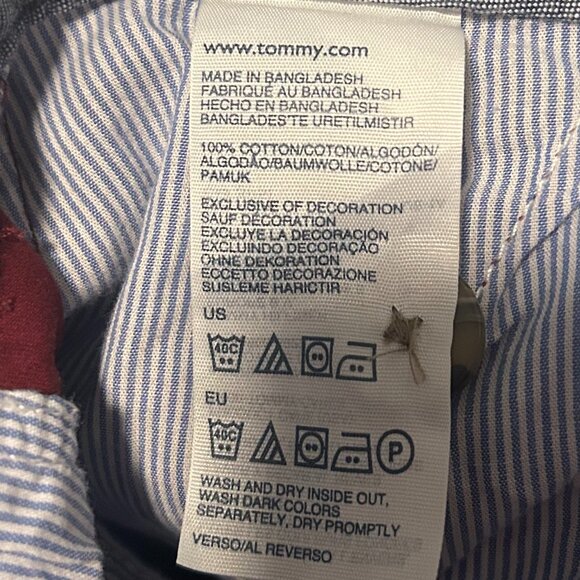 Tommy Hilfiger Men's Custom Fit Chino Pants in Wine 31 x 32 - Picture 4 of 4